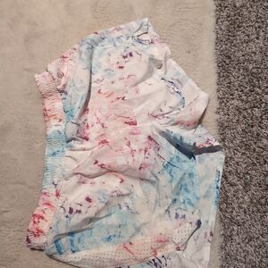 dip Women's Athletic Shorts - Multicolor Tie-Dye